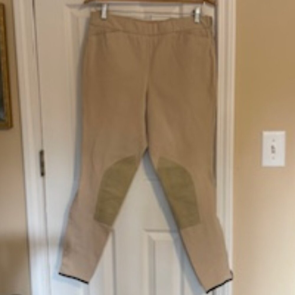 Equestrian - Khaki Trainer's Choice Knee Patch Breeches - 30R